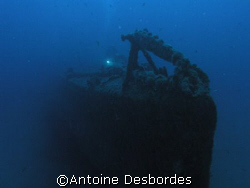 Old submarine wreck RUBIS by Antoine Desbordes 